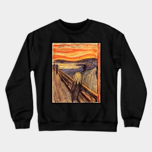 Expressionist Series: The Scream by Edvard Munch 1893 Crewneck Sweatshirt